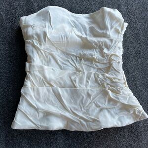 SOLD OUT* Zara Off-White Satin Top